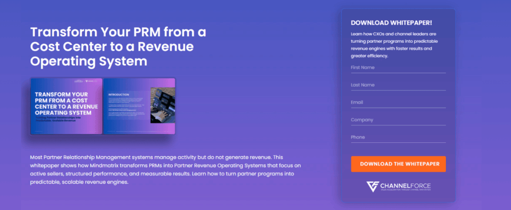 Transform Your PRM from a
Cost Center to a Revenue
Operating System
